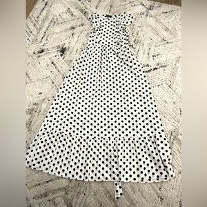 Black and White Polkadot Dress